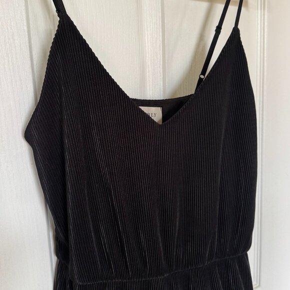 Everly Pleated Spaghetti Strap Dress - Picture 1 of 8